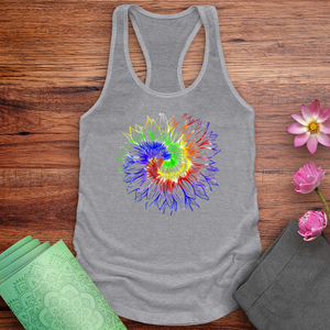 Tie Dye Sunflower Tank Top
