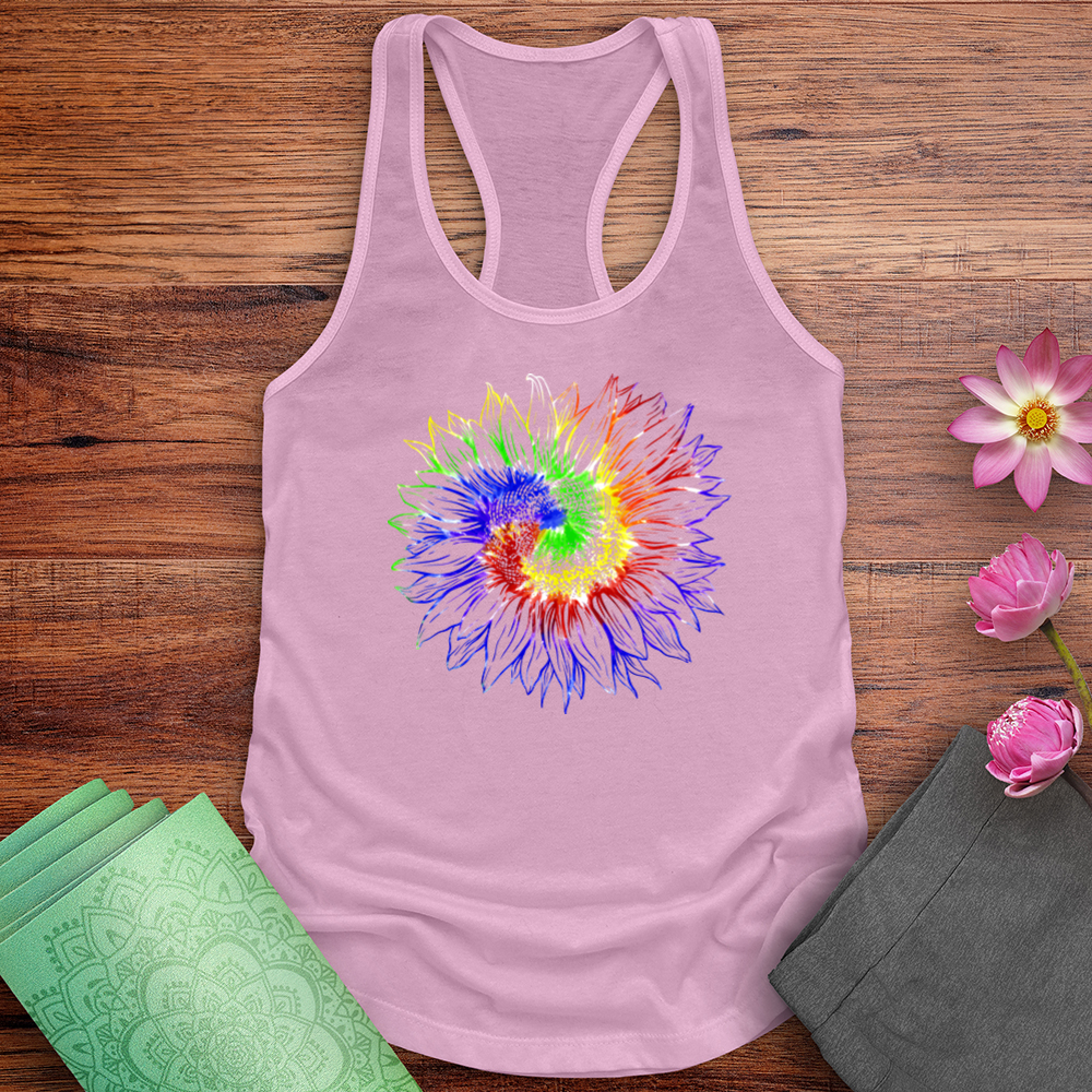 Tie Dye Sunflower Tank Top