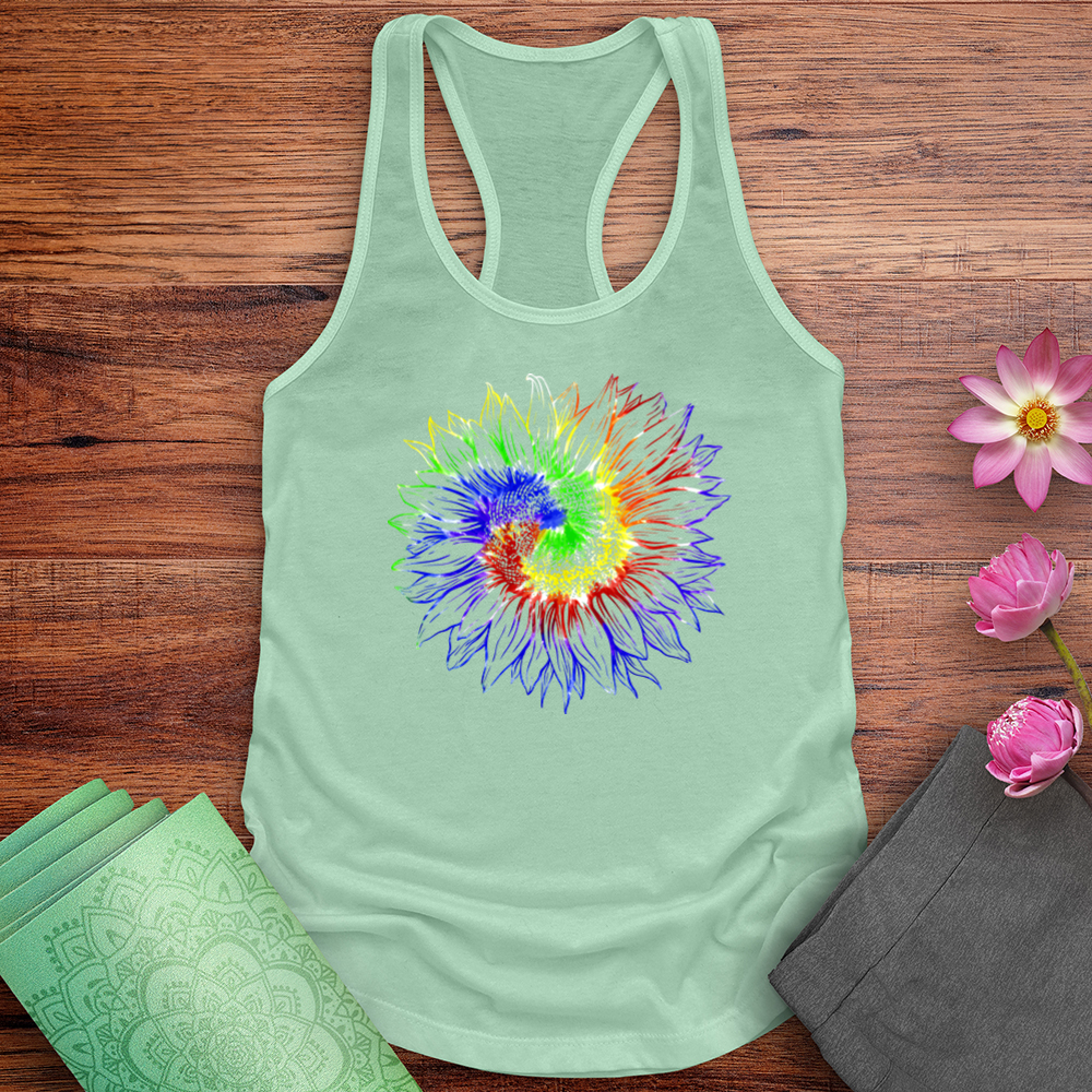 Tie Dye Sunflower Tank Top