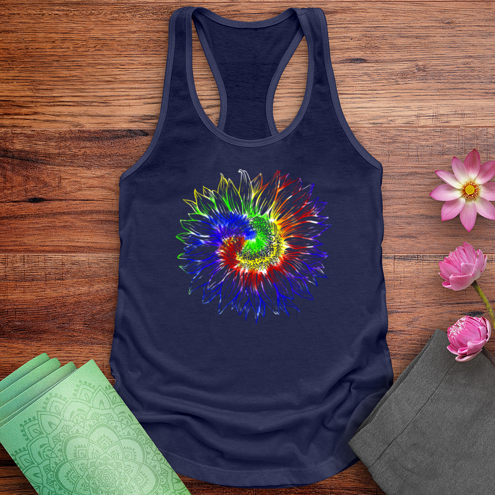 Tie Dye Sunflower Tank Top