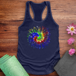 Tie Dye Sunflower Tank Top