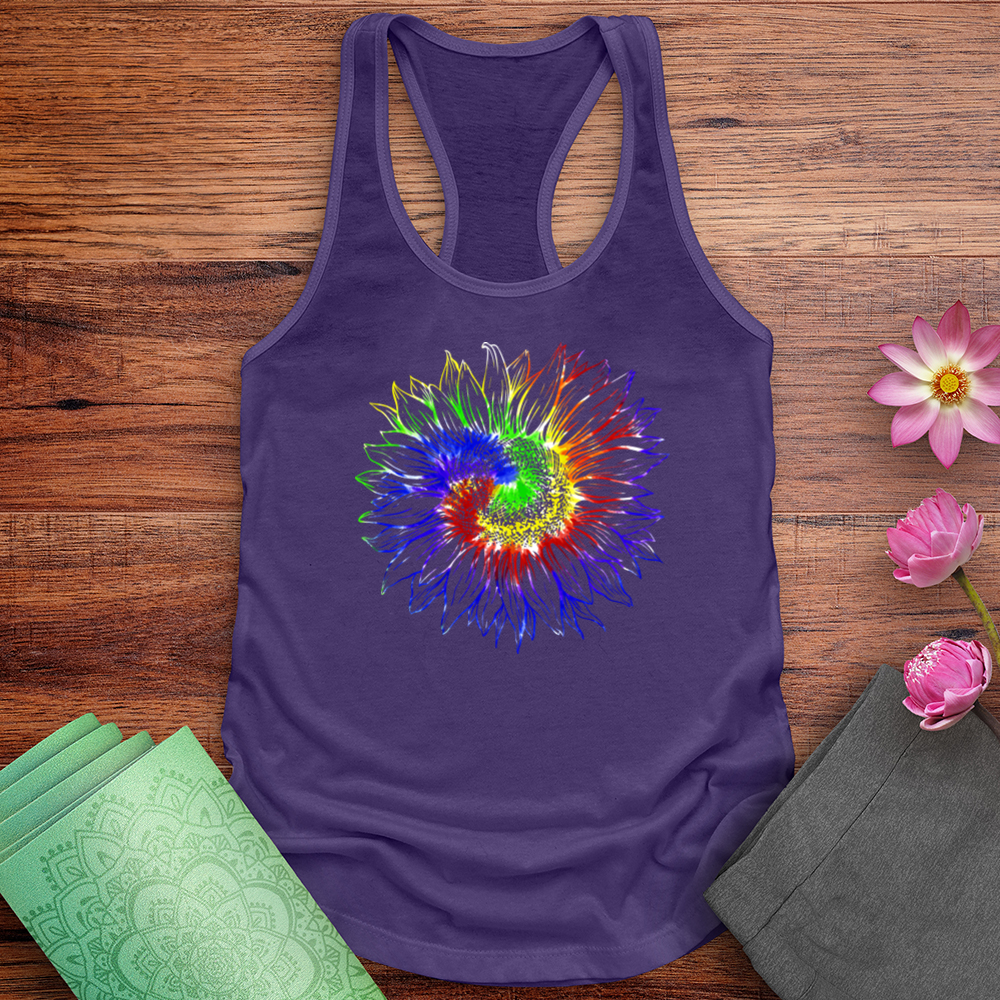 Tie Dye Sunflower Tank Top