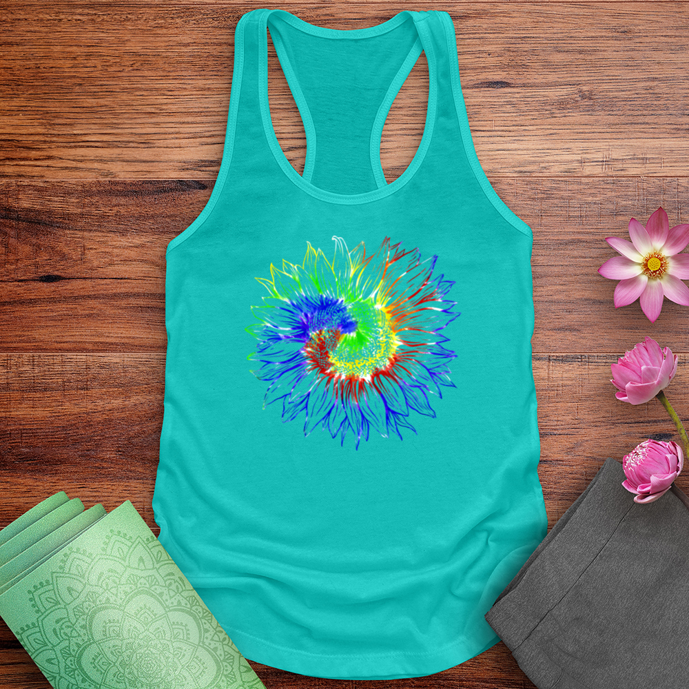 Tie Dye Sunflower Tank Top