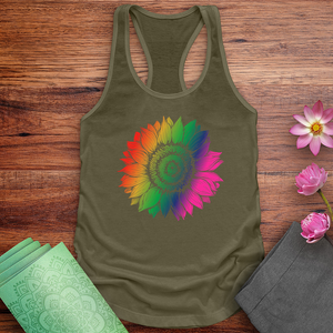 Rainbow Sunflower Tank Top
