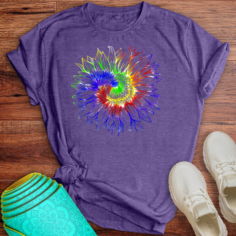 Tie Dye Sunflower Tee