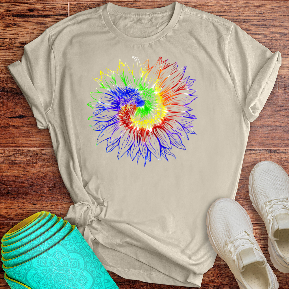 Tie Dye Sunflower Tee