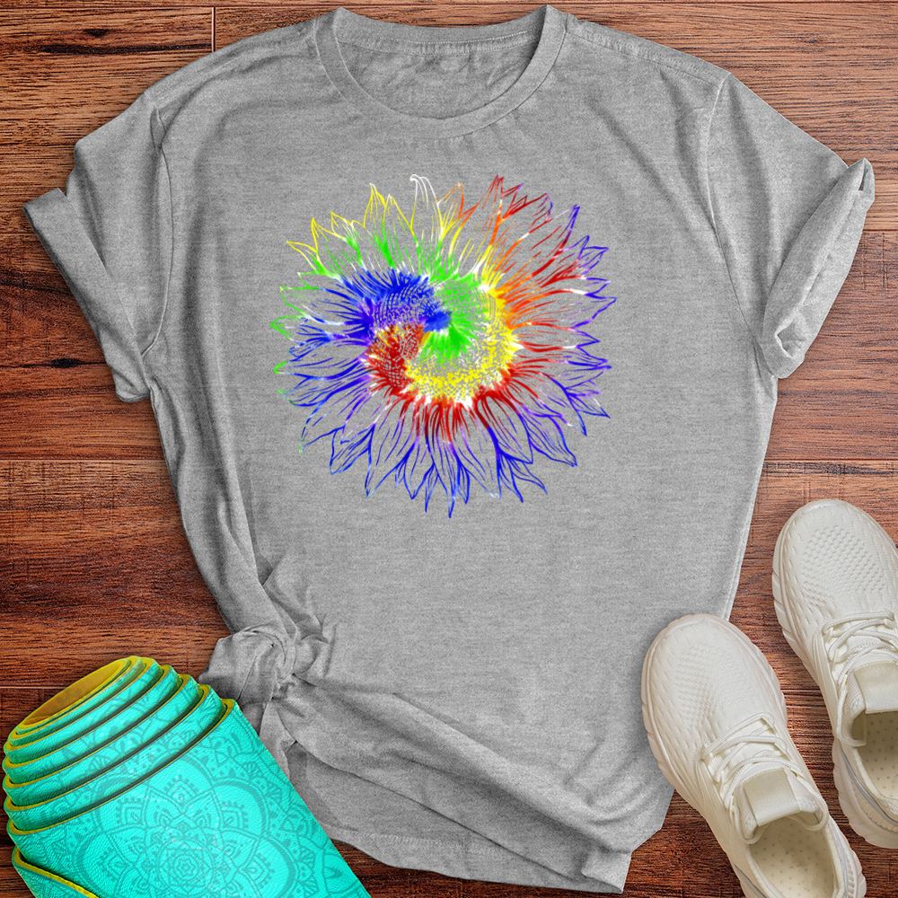 Tie Dye Sunflower Tee