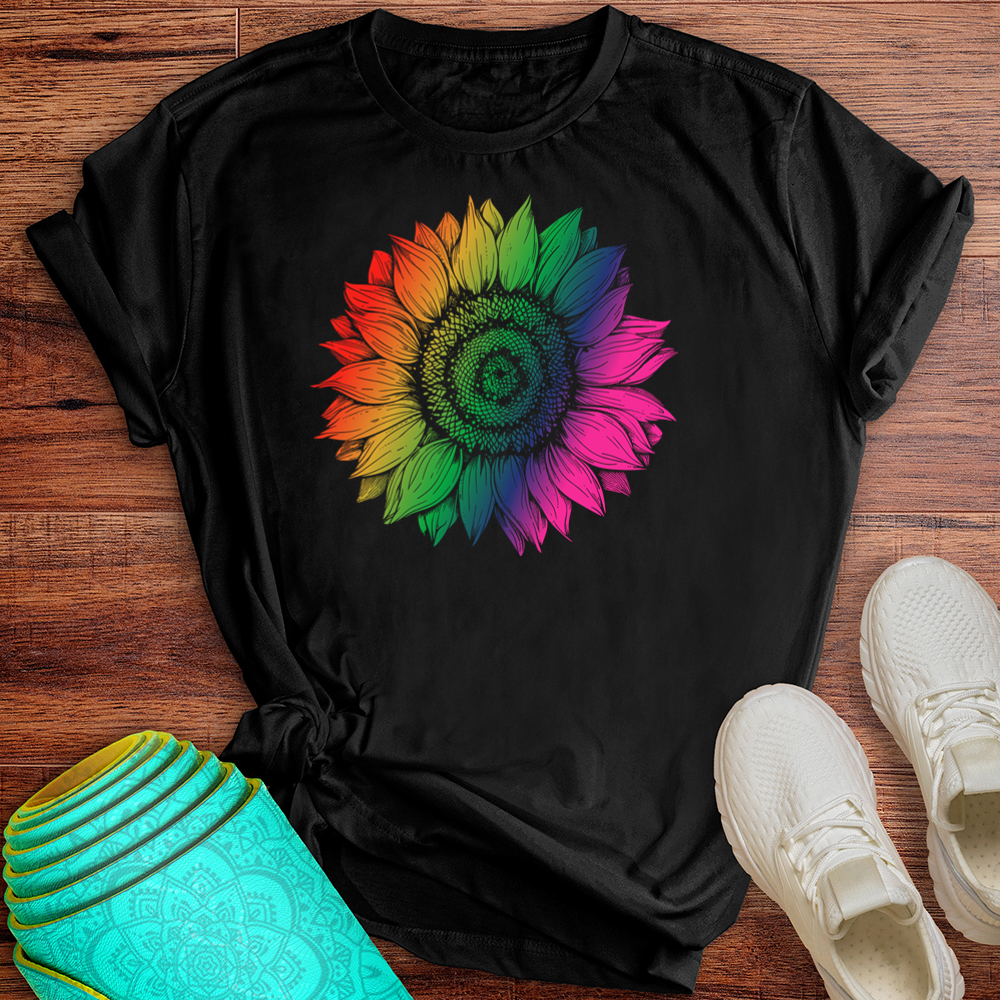 Rainbow Sunflower Tee