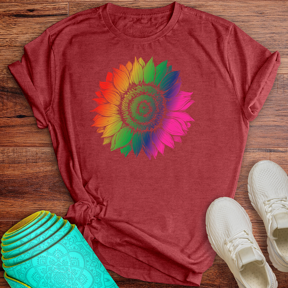 Rainbow Sunflower Tee