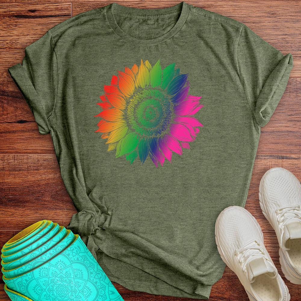 Rainbow Sunflower Tee
