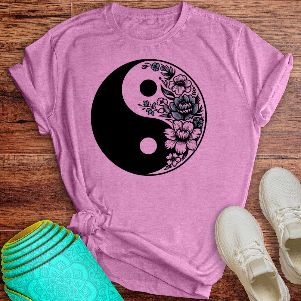 Yin Yang Flower Tee
