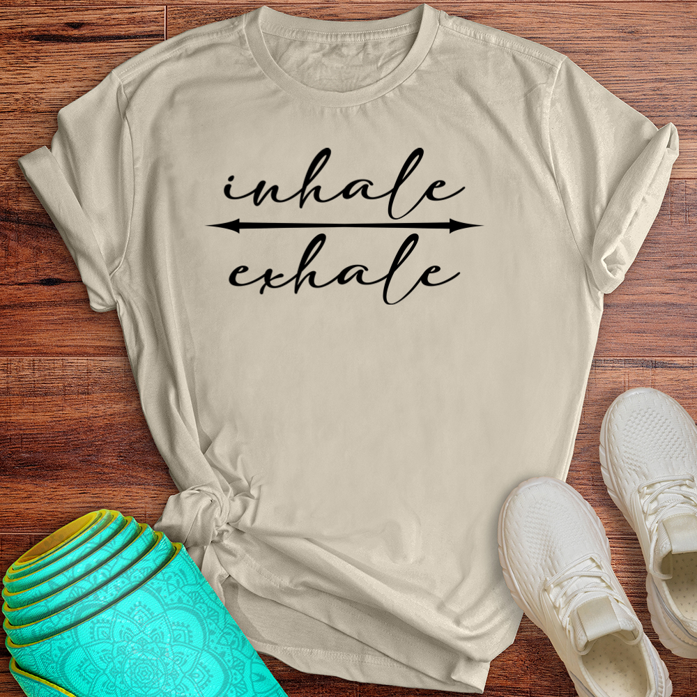 Inhale Exhale Arrow Tee