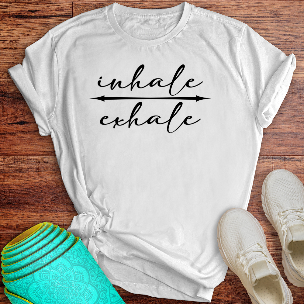 Inhale Exhale Arrow Tee