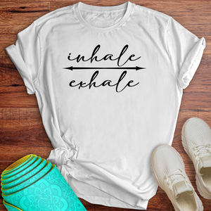 Inhale Exhale Arrow Tee